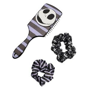 Nightmare Before Christmas Hair Brush Set / Black/Purple/White